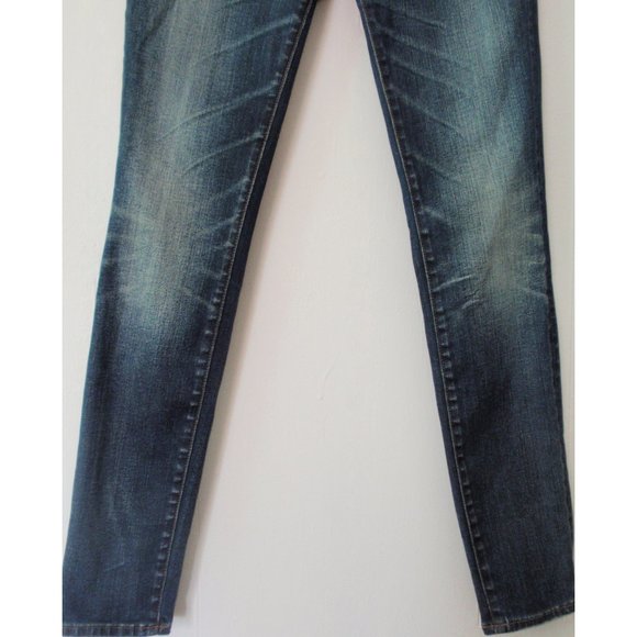 MADEWELL SKINNY SKINNY MID RISE DENIM JEANS SIZE 25 EDMONTON BLUE WASH - Picture 7 of 12